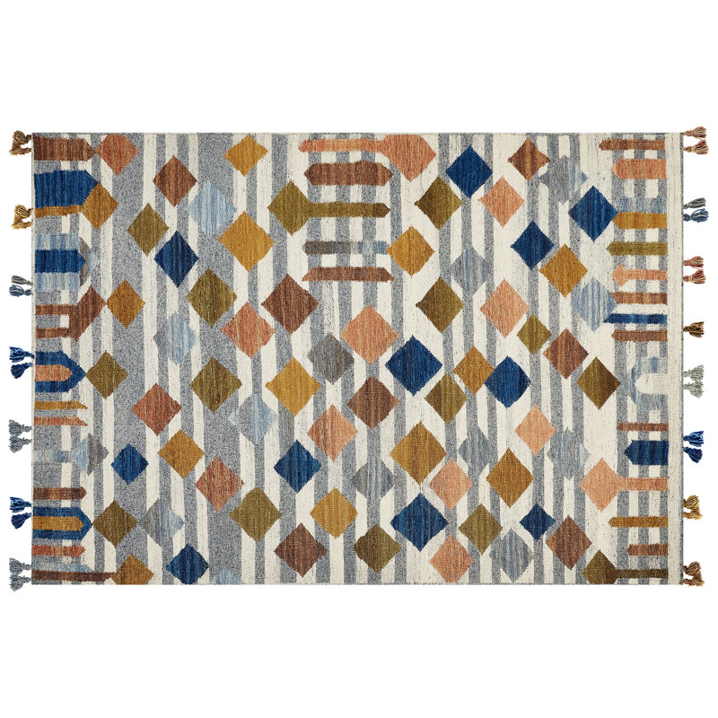 Hruska Geometric Hand Woven Area Rug, Rectangle 160 x 230cm