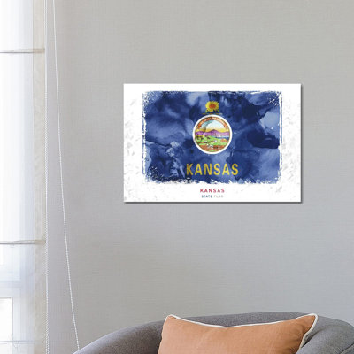 Kansas by WallDecorAddict - Wrapped Canvas Painting