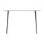 Glass Top Metal Base Dining Table