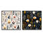 Ensemble de 2 impressions murales sur toile florales-102579815-102579810