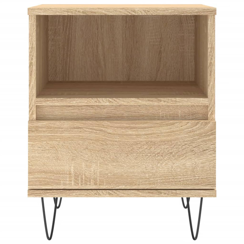 Ebenier 40cm W Manufactured Wood Bedside Table, Concrete Grey, Individual