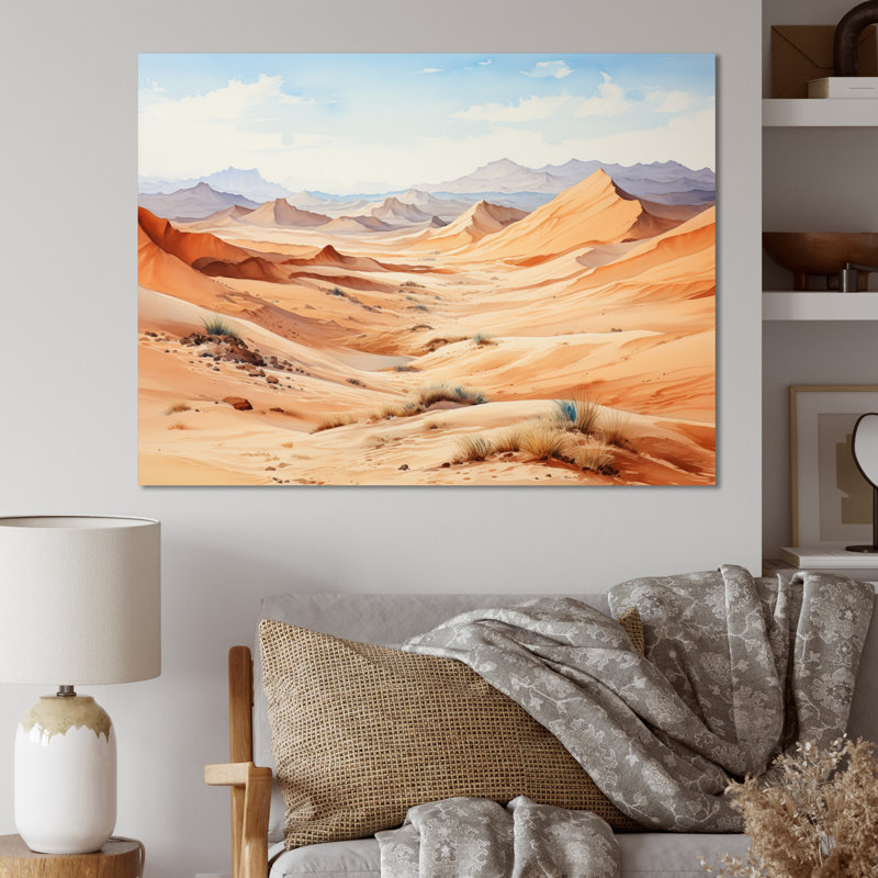 " Desert Dunes I ", 24" H x 32" W x 1" D, Wrapped Canvas
