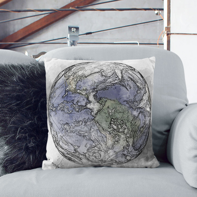 Square Throw Cushion, 55cm H x 55cm W x 20cm D