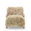 Bayli Upholstered Genuine Fur Armchair