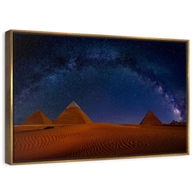 Ciel étoilé sur les pyramides de Gizeh