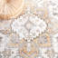 Carrew Machine Washable Non-Slip Area Rug in Beige & Gold-827880587