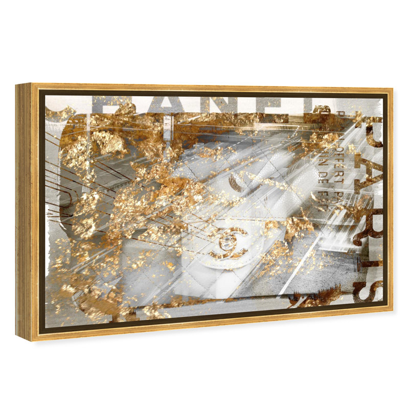 No1 Bag - Peinture sur toile, Encadrement doré, H 10 po x l 15 po