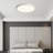 6Pk 12 Inch Round Led Flush Mount Ceiling Light, 5 Cct Dimmable 24W Close To Ceiling Light Fixture Fixture For Living Room Bedroom Kitchen (Set Of 6)-572611795-572611796