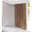 Table de bout de style contemporain contemporain à deux tons avec finition brillante, tablettes ouvertes, base en bois, table basse blanche - non incluse