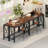 55-Inch Bar Table, Counter Height Narrow Tall Table Behind Sofa, High Top Wood Pub Console Table