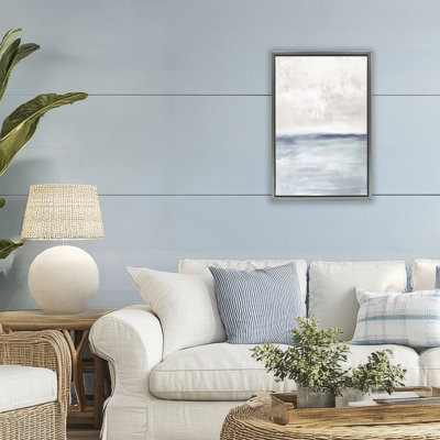 Cadre flottant Winter Zuma Landscape, design par Amanda Tsoukanelis