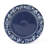 Martha Stewart Maiden Crown 12-Piece Sky Blue Dinnerware Set – Vegan Bone China Ceramic Plates & Bowls – Floral Design – Service for 4 – Microwave & Dishwasher Safe-116182007