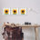 «Love Grows Here», ensemble de tournesols jaunes et abeilles 3 pièces, ensemble de giclées rustiques encadrées par Elizabeth Tyndall