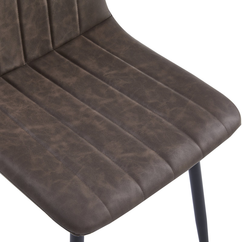 Ensemble de 6 chaises d'appoint Modern, Brun