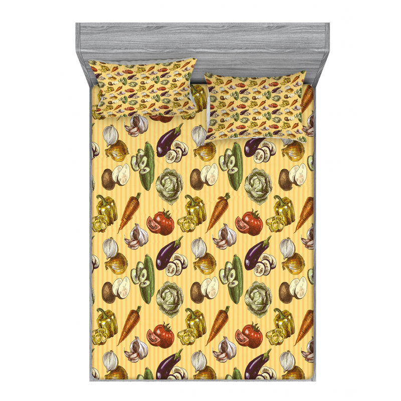 Ensemble de draps Squelette, Ensemble de draps pour lit double avec un drap-hou