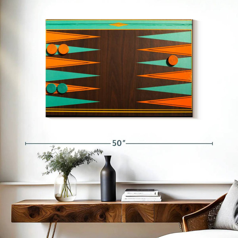 Senne Backgammon Board, 26" H x 39" W