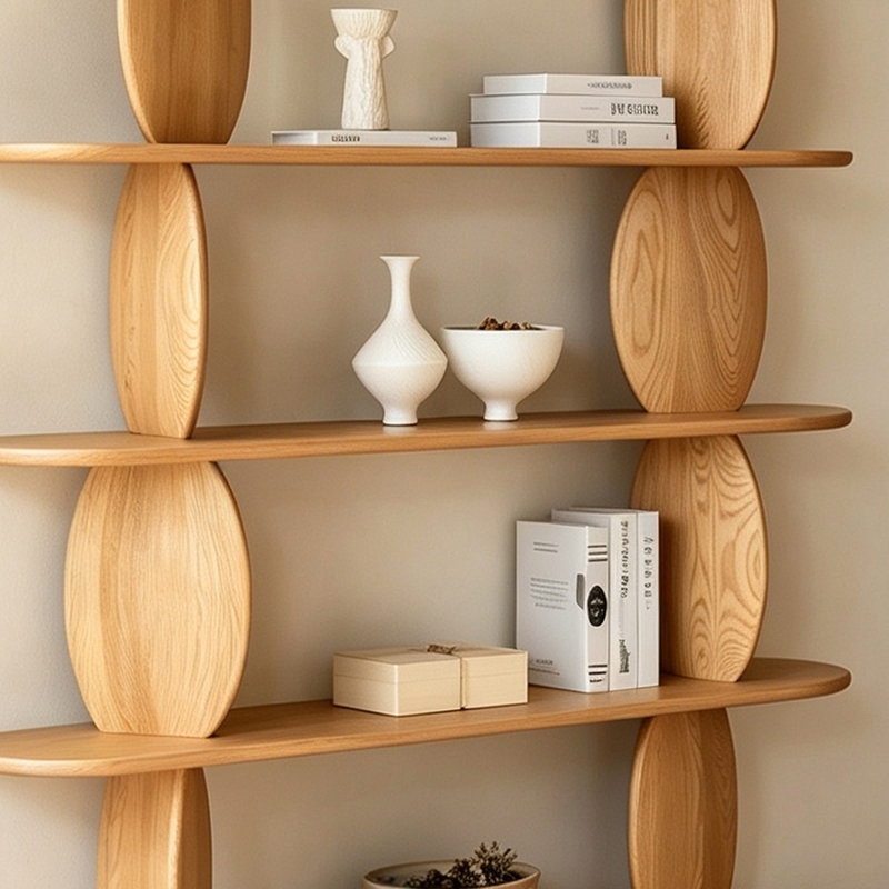 Pine Solid Wood Multi Layer Bookshelf, Brown