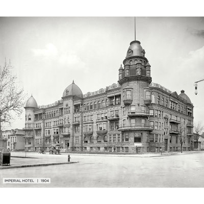 Imperial Hotel, Historic Indianapolis - reproduction de photo sur toile tendue