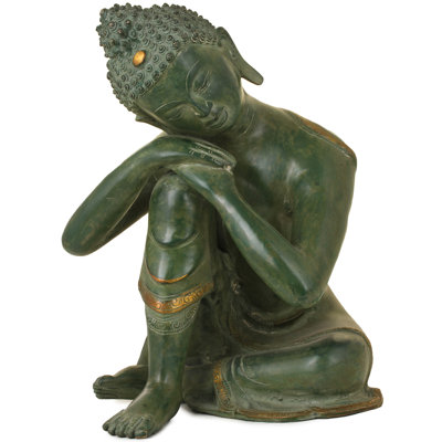 Bouddha pensif en laiton