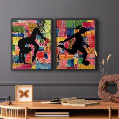 PatchworkAthleteIWrappedCanvasRectanglePrint-Premium Framed Print -Ready to Hang - No Nails Required - No Nails Required