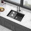 Évier de cuisine en quartz, évier de cuisine encastré en granite-118539052