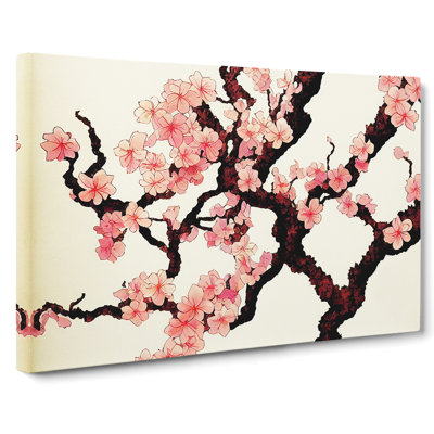 Inspirational Cherry Blossom Tree Flowers - Wrapped Canvas