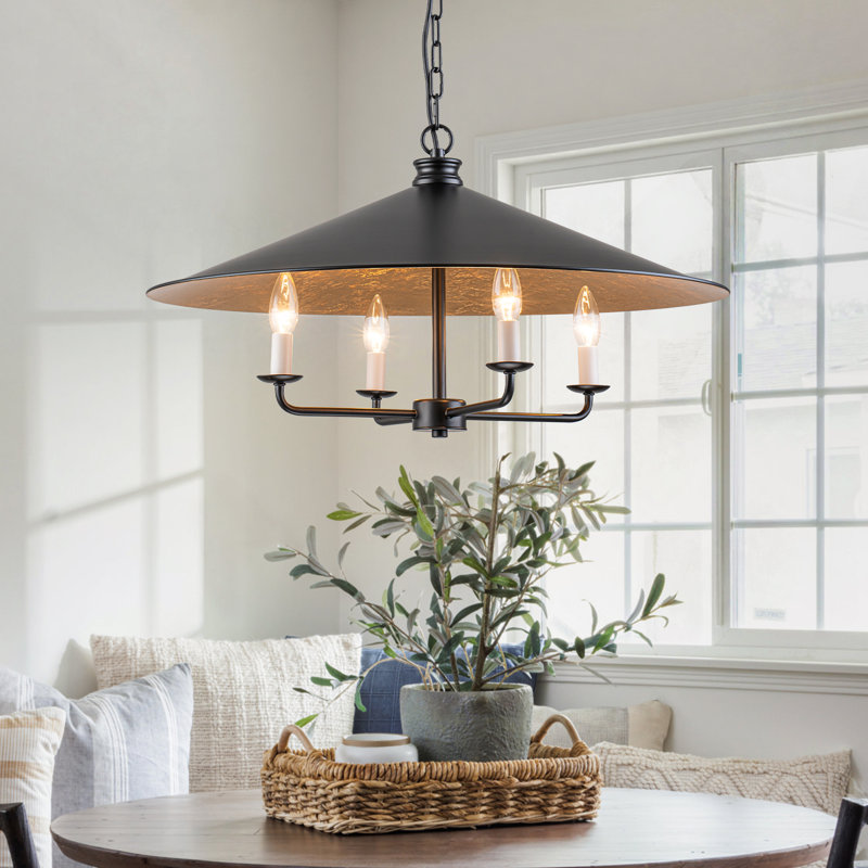 25.6" Dimmable 4 - Light Cone Pendant