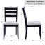 Ensemble de salle à manger moderne en bois de 47 po avec chaises rembourrées Busey-101198269