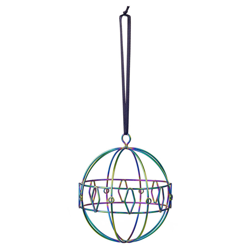 Ornement boule glimmer à chevrons diamond
