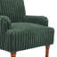 Fauteuil rembourré confortable en velours côtelé-407090685