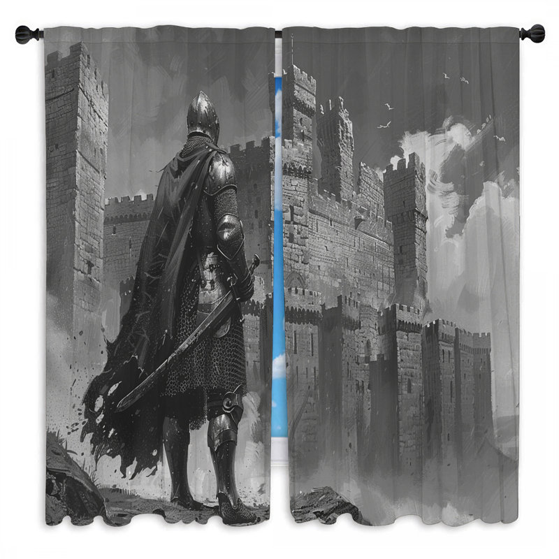 Rideaux médiévaux Knight, L 40 po x L 52 po