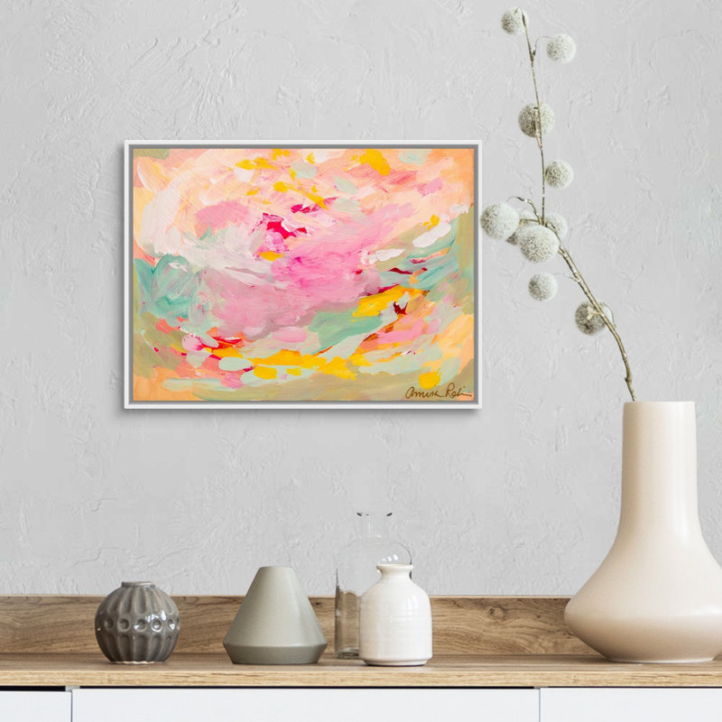 « Gratitude » par Amira Rahim, reproduction d’art sur toile, H 14 po x l 18 po x P 1,75 po, Toile blanche encadrée