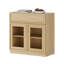 Armoire d'appoint moderne avec 2 portes en verre et tiroir, commode d'appoint multifonctionnelle avec grand rangement et tablette réglable-332504398-470345749