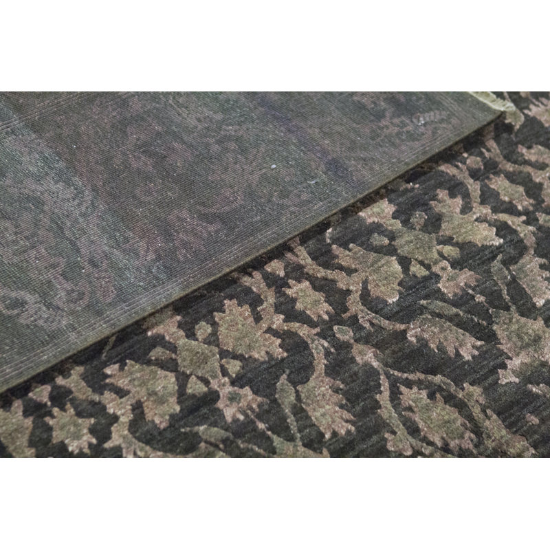 Cotton Oriental Area Rug in Brown
