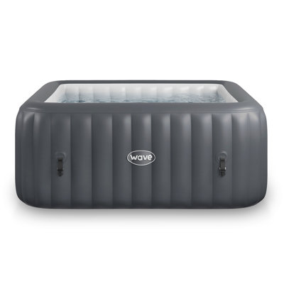 Wave | 4-Person Round Inflatable Hot Tub | 110-Jet PVC Spa with Integrated Heater