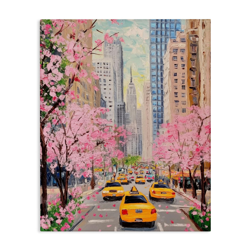 Toile de printemps New York, design par LSR Design Studio, H 30 po x l 24 po