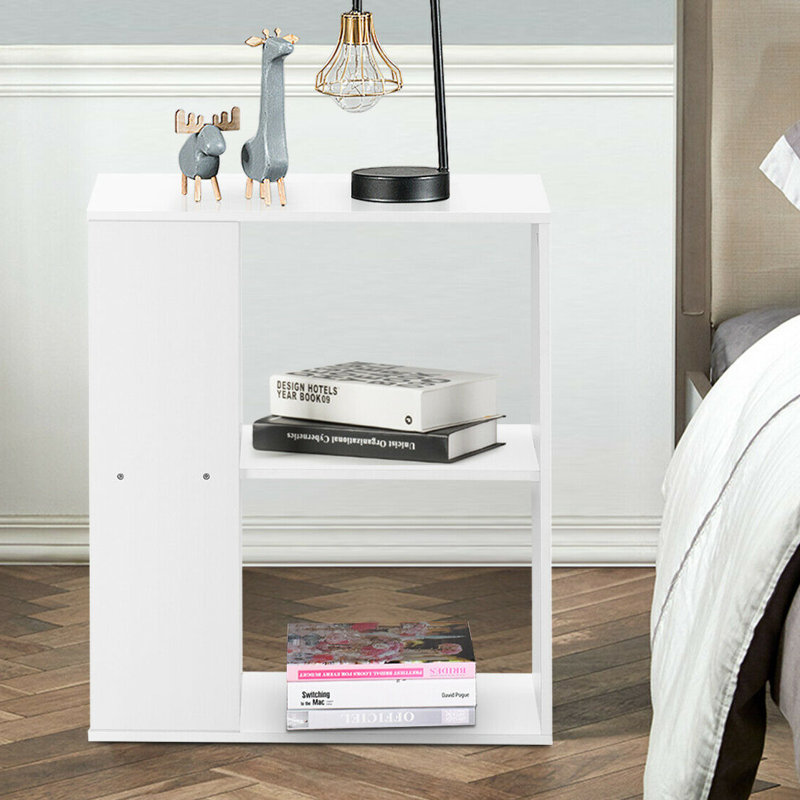 Mher 20.5 " W Nightstand, White, Individual