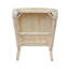 Chaise d'appoint en bois massif Icadarco
