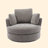 40" W Dahlonega Slipcovered Swivel Barrel Chair-560805777-635921149