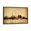 Foxed (Retro) Skyline Series: Toronto, Canada, impression sur toile tendue-19753172-74748776-74748777