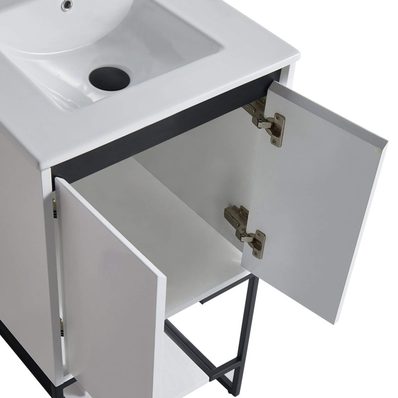 Ensemble de meuble-lavabo simple 20 po Antrel, Blanc