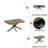 55.11" -70.86"Retro Rectangular Stretch Dining Table-264981994