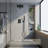 12-Inch  Wall Mounted Rain Shower System with Handheld Shower and Rough-In Valve-122454762