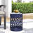Modern Outdoor Side Table - Large. Navy Blue, Cut Construction. Powder-Coated, No Assembly. 13.43"X13.43"X18.34", 4.59 Lb Large Table. Blue Design, Powder-Coated. Assembly Needed. 13.43In-343629100
