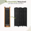 Elmina 6 Ft Folding Room Divider Privacy Screen Home Decor Diamond Weave Fibre Double Hinges-2125491151-2115270780