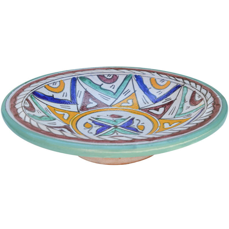 Assiette décorative en céramique Mid-Century Mid-Century