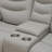 Majestic Light Gray  Vegan Leather 2-Pieces  Reclining  Sectioanal Living Room Sofa And Loveseat  With Cup-Holders And LED Lights