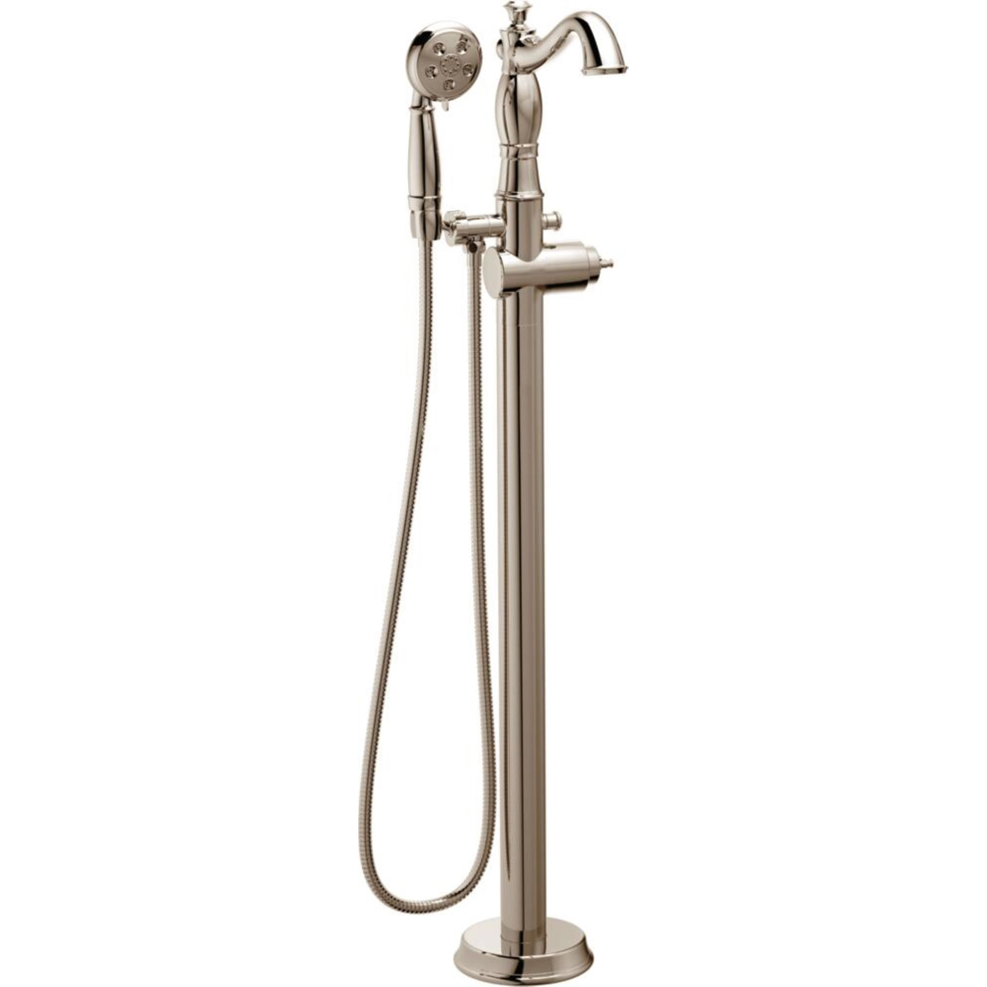 Cassidy™ Floor Mounted Clawfoot Tub Faucet Trim, Brilliance Polished Nickel