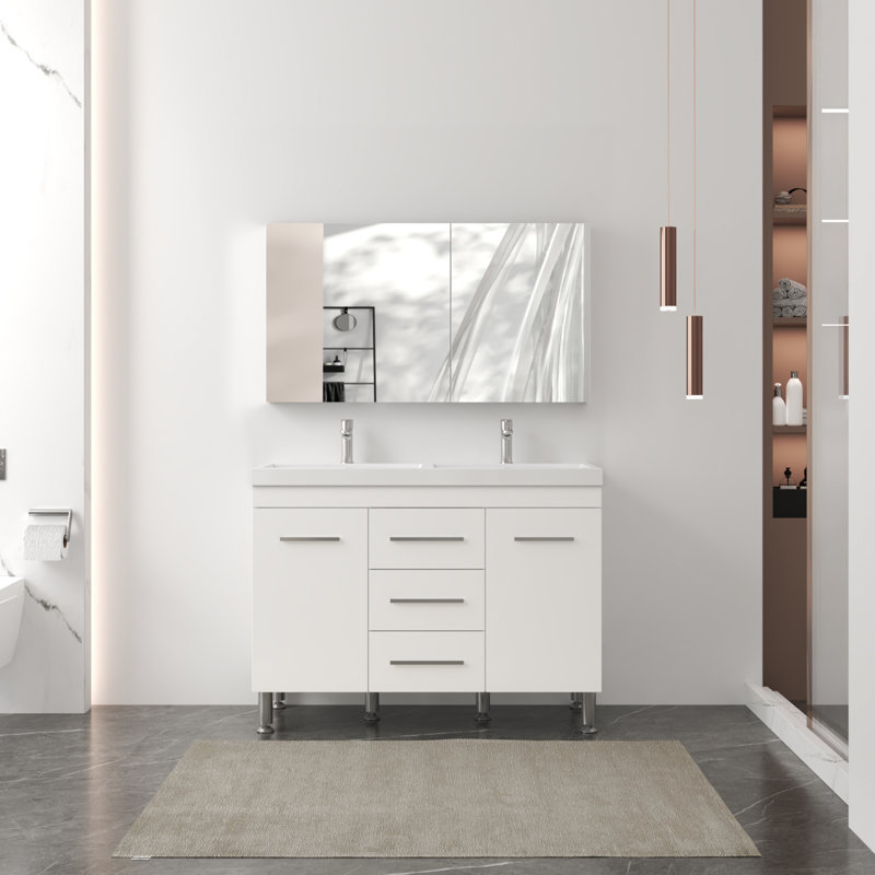 Almando Modern 48" Double Bathroom Vanity Set