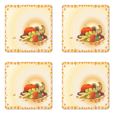 Square 4 Piece Coaster Set